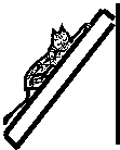 divně spící kočičák